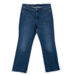 Talbots Flawless High Rise Barely Boot blue jeans size 16